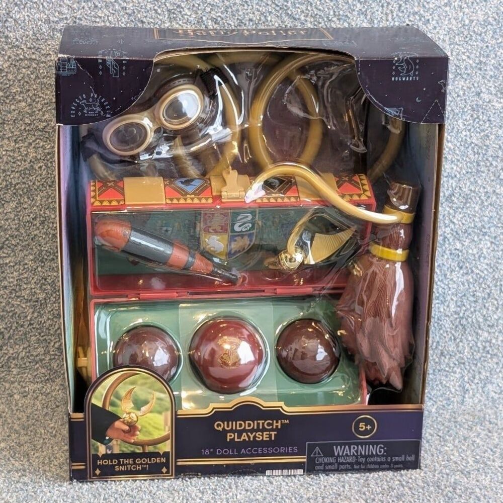 Harry Potter Quidditch 18" Doll Sports Accessories Golden Snitch Broomstick